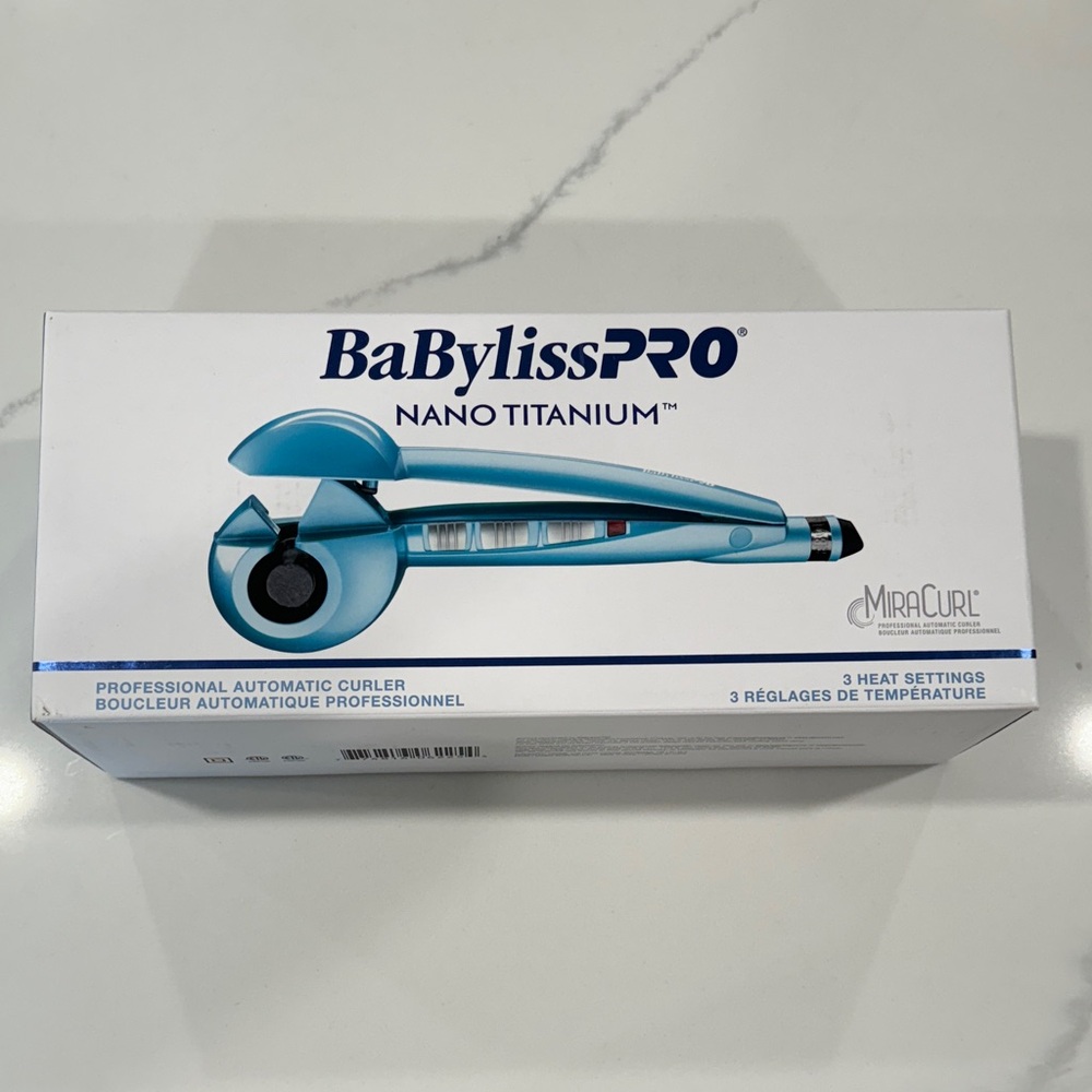 BaBylissPRO Nano Titanium Hair Curler - Blue